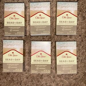 6-Old Spice Premium Bar Soaps - Eucalyptus and Coconut Cream Scent - 5oz
